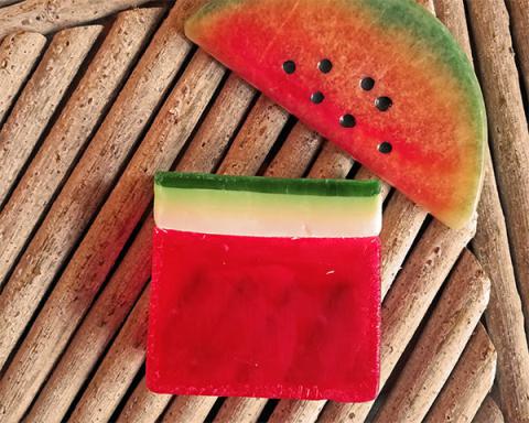 Handgemachte Seife Wassermelone